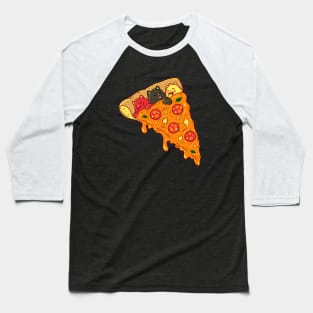 Pizza Cat Baseball T-Shirt